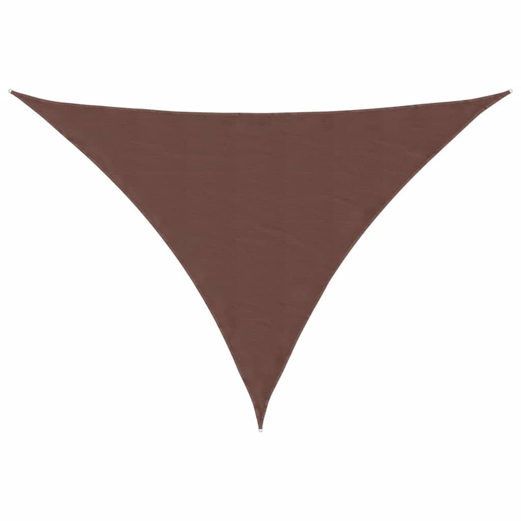 Vidaxl zonnezeil bruin 7x5x5 m 100% polyester oxford