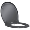 Vidaxl toiletzitting antraciet 47 x 37 x 4 cm duroplast