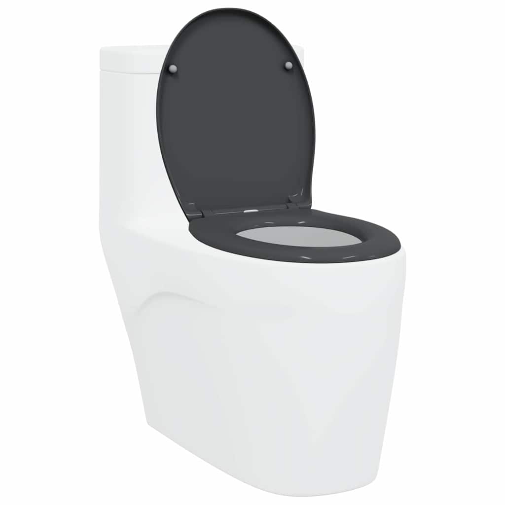 Sedile WC Vidaxl antracite 47 x 37 x 4 cm duroplastica