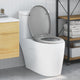 Sedile WC Vidaxl grigio 47 x 37 x 4 cm duroplastica