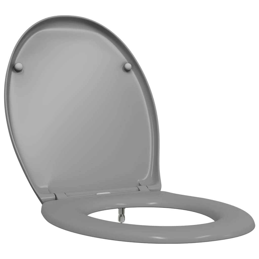 Sedile WC Vidaxl grigio 47 x 37 x 4 cm duroplastica