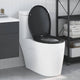 Sedile WC Vidaxl nero 47 x 37 x 4 cm duroplast