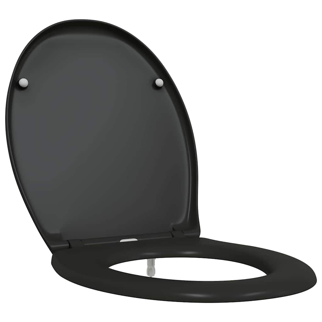 Sedile WC Vidaxl nero 47 x 37 x 4 cm duroplast