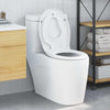 Sedile WC Vidaxl bianco 47 x 37 x 4 cm duroplast