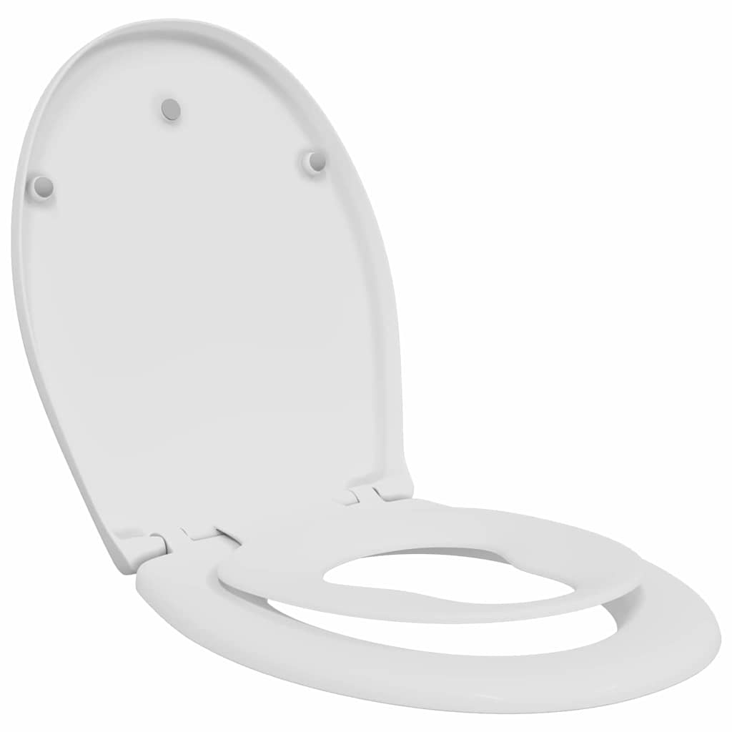 Sedile WC Vidaxl bianco 47 x 37 x 4 cm duroplast