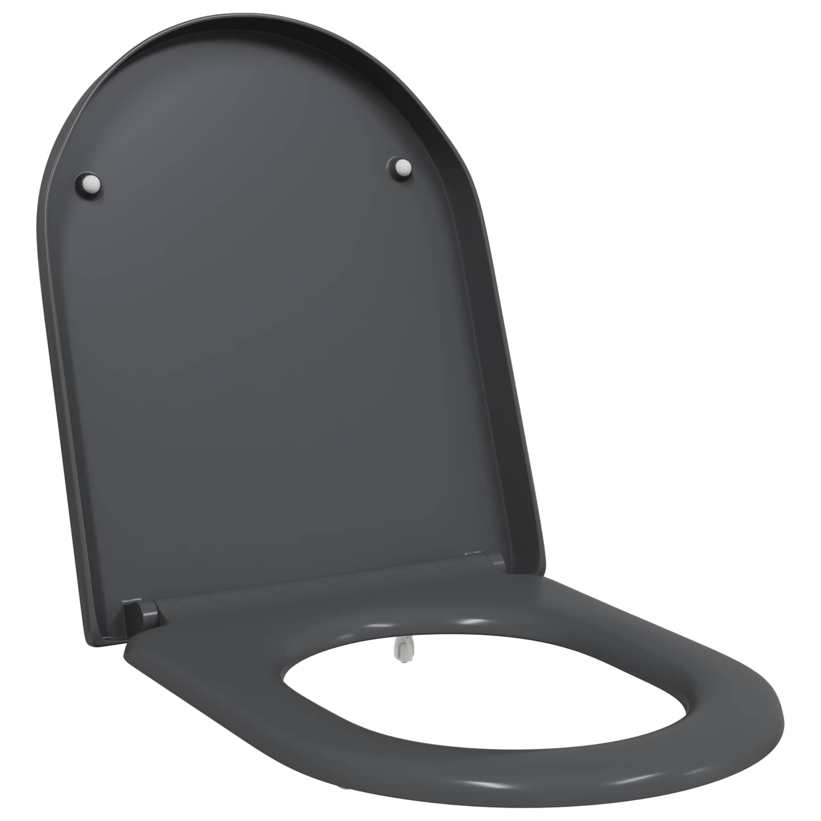 Sedile WC Vidaxl antracite 49 x 36 x 4 cm duroplastica