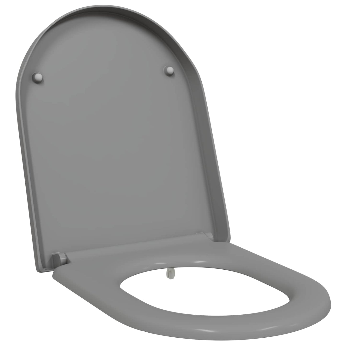 Sedile WC Vidaxl grigio 49 x 36 x 4 cm duroplastica