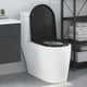 Sedile WC Vidaxl nero 49 x 36 x 4 cm duroplastica