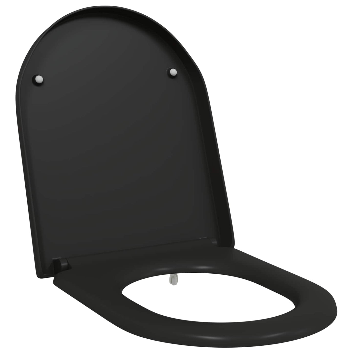 Sedile WC Vidaxl nero 49 x 36 x 4 cm duroplastica