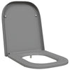 Vidaxx asiento de inodoro gris 47,5 x 35 x 3,6 cm duroplast