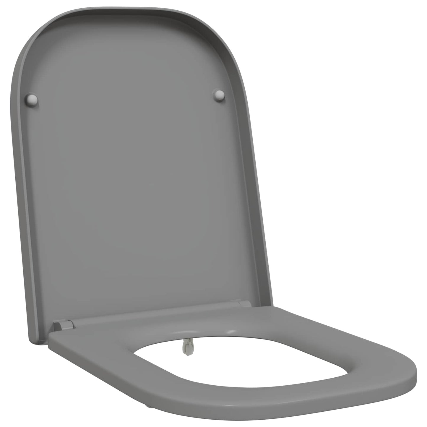 Vidaxx asiento de inodoro gris 47,5 x 35 x 3,6 cm duroplast