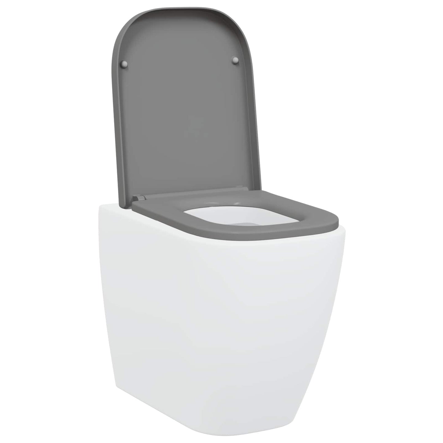 Vidaxl toiletzitting grijs 47,5 x 35 x 3,6 cm duroplast