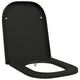 Sedile WC Vidaxx nero 47,5 x 35 x 3,6 cm duroplast