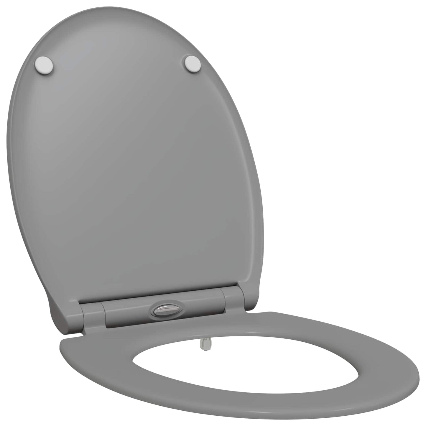Sedile WC Vidaxx grigio 47 x 37,5 x 3,8 cm in duroplast
