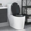 Sedile WC Vidaxx nero 47 x 37,5 x 3,8 cm duroplast