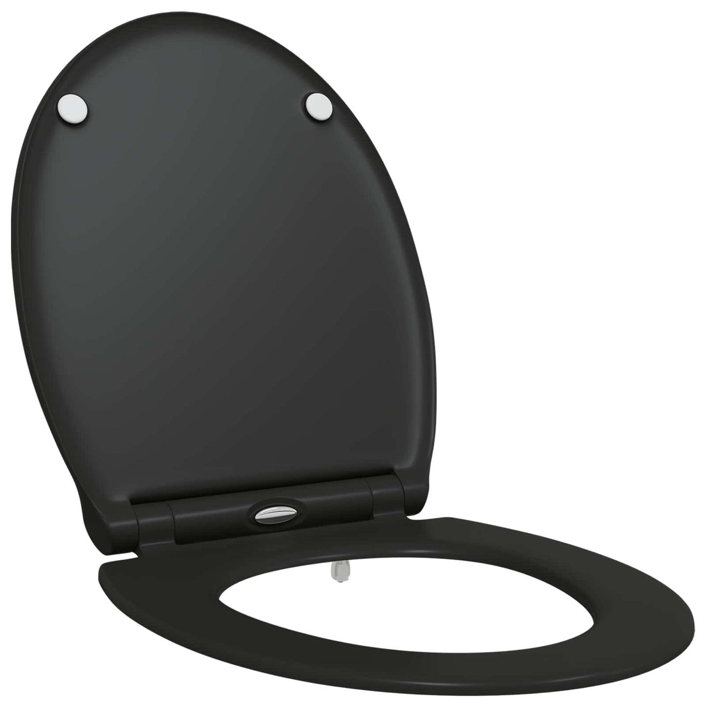Sedile WC Vidaxx nero 47 x 37,5 x 3,8 cm duroplast