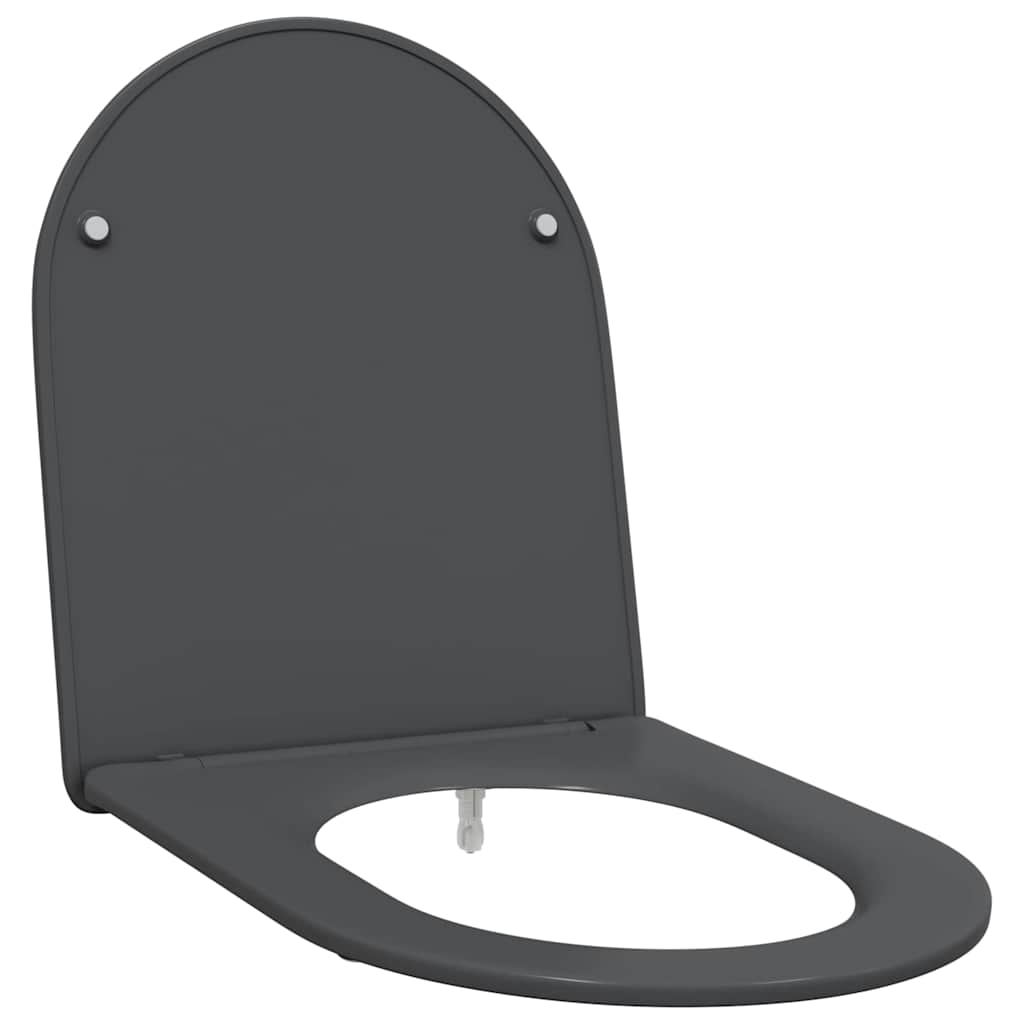 Sedile WC Vidaxl antracite 47 x 36 x 3,4 cm duroplastica