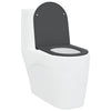 Sedile WC Vidaxl antracite 47 x 36 x 3,4 cm duroplastica