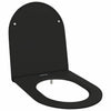 Sedile WC Vidaxx nero 47 x 36 x 3,4 cm duroplastica