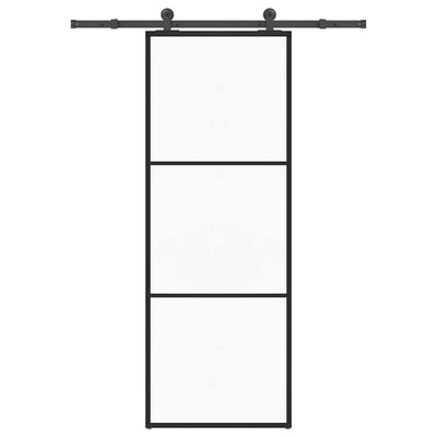 Vidaxx sliding door with fittings 76x205 cm ESG glass and aluminum