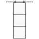 Porta scorrevole Vidaxx con ferramenta 76x205 cm vetro ESG e alluminio