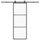 Porta scorrevole Vidaxx con ferramenta 76x205 cm vetro ESG e alluminio