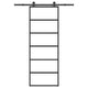 Porta scorrevole Vidaxx con ferramenta 76x205 cm vetro ESG e alluminio