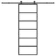 Porta scorrevole Vidaxx con ferramenta 76x205 cm vetro ESG e alluminio
