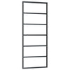 Vidaxl schuifdeur met beslag 76x205 cm esg-glas en aluminium