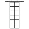Puerta corredera Vidaxx con herrajes 76x205 cm ESG vidrio y aluminio