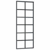 Porta scorrevole Vidaxx con ferramenta 76x205 cm vetro ESG e alluminio