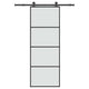 Porta scorrevole Vidaxx con ferramenta 76x205 cm vetro ESG e alluminio