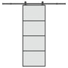 Porta scorrevole Vidaxx con ferramenta 76x205 cm vetro ESG e alluminio