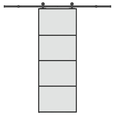 Puerta corredera Vidaxx con herrajes 76x205 cm ESG vidrio y aluminio