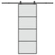 Porta scorrevole Vidaxx con ferramenta 76x205 cm vetro ESG e alluminio