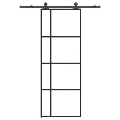 Vidaxx sliding door with fittings 76x205 cm ESG glass and aluminum