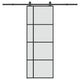 Porta scorrevole Vidaxx con ferramenta 76x205 cm vetro ESG e alluminio