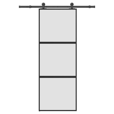 VidaXL sliding door with fittings 76x205 cm tempered glass and aluminum