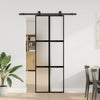 Porta scorrevole VidaXL con ferramenta 76x205 cm vetro temperato e alluminio