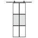 Porta scorrevole VidaXL con ferramenta 76x205 cm vetro temperato e alluminio