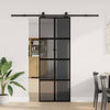Porta scorrevole VidaXL con ferramenta 76x205 cm vetro temperato e alluminio