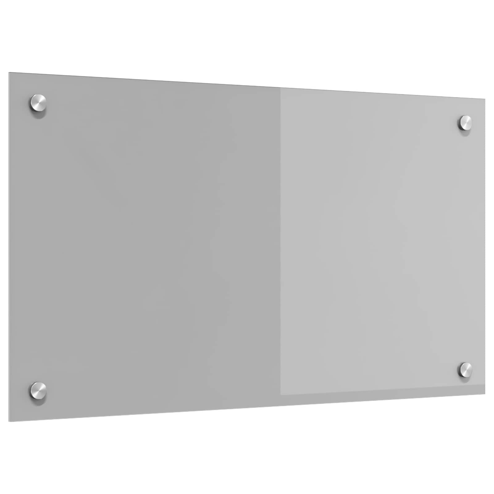 Vidaxxl salpicadero de cocina gris claro 70 x 40 cm vidrio templado