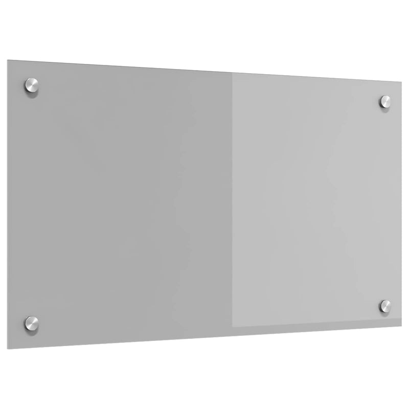 Vidaxxl salpicadero de cocina gris claro 70 x 40 cm vidrio templado