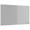 Vidaxxl salpicadero de cocina gris claro 70 x 40 cm vidrio templado