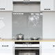 Vidaxxl salpicadero de cocina gris claro 70 x 60 cm vidrio templado
