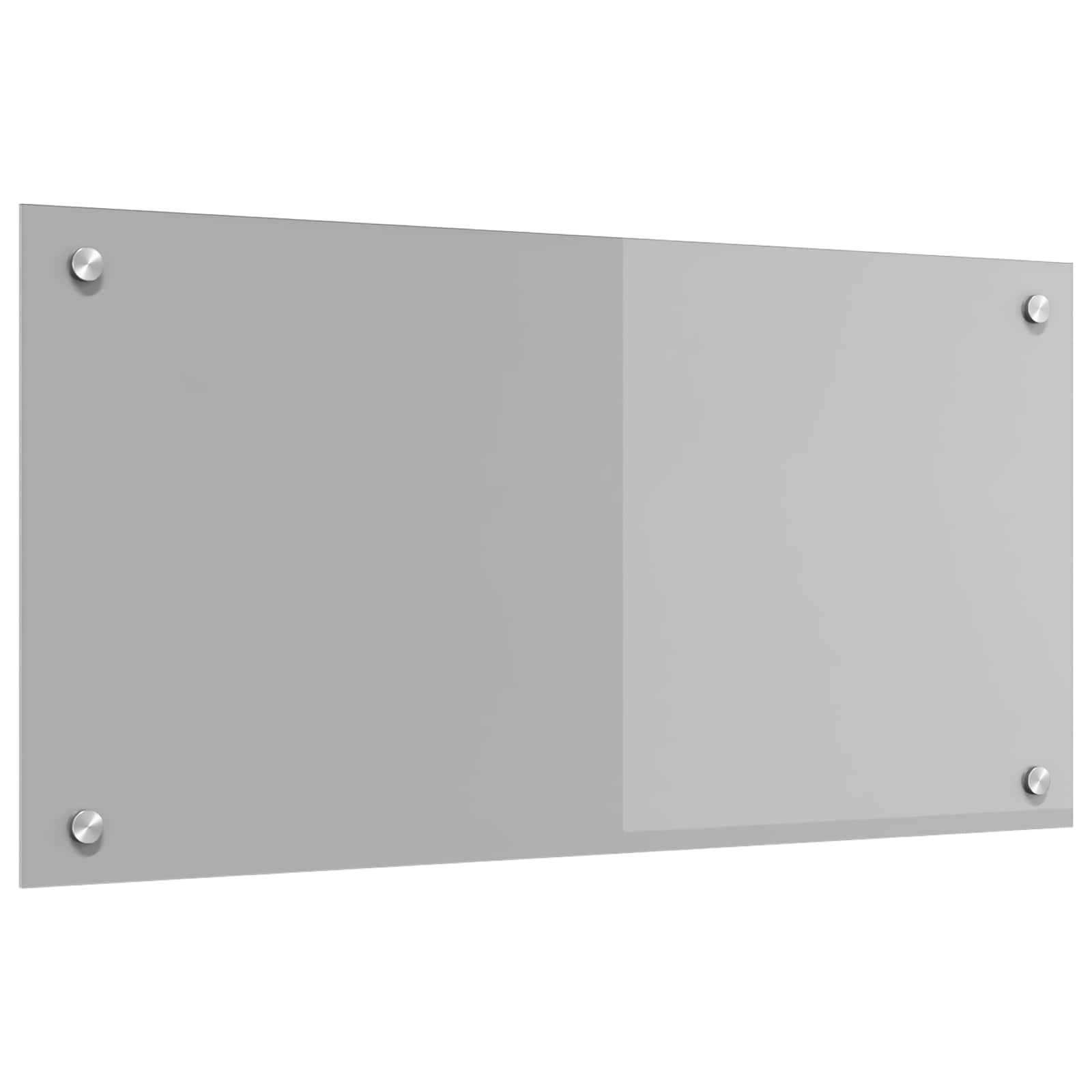 Vidaxxl salpicadero de cocina gris claro 80 x 40 cm vidrio templado