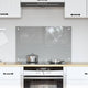 Vidaxxl salpicadero de cocina gris claro 80 x 50 cm vidrio templado