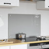 Vidaxxl salpicadero de cocina gris claro 80 x 50 cm vidrio templado