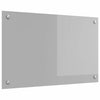 Vidaxxl salpicadero de cocina gris claro 80 x 50 cm vidrio templado