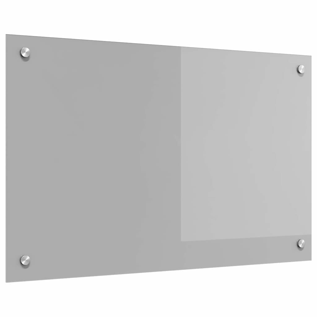 Vidaxxl salpicadero de cocina gris claro 80 x 50 cm vidrio templado